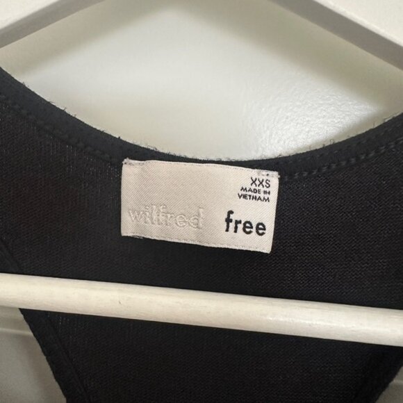 Aritzia Wilfred Black Maxi Dress V-Neck Sleeveless - Picture 2 of 3